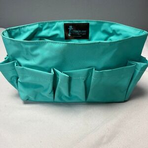 Thirty One Teal Organizer Tote Bag with Pockets‎ Cosmetic, Crafts, Baby Room